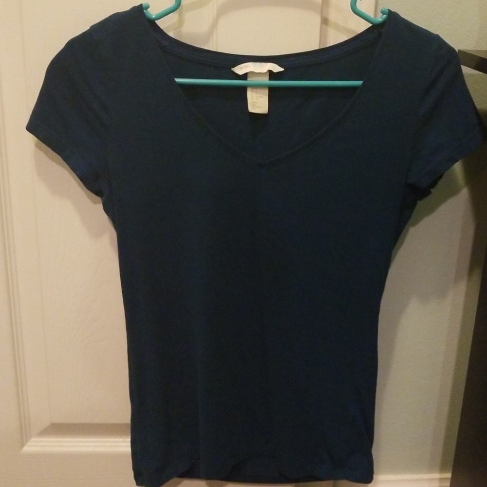 Teal v-neck